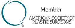 Logo Recognizing Dr. Eric H. Williams's affiliation with American Society of Plastic Surgeons